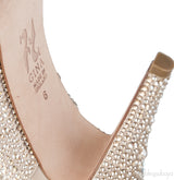 Gold Crystal Platform Heels