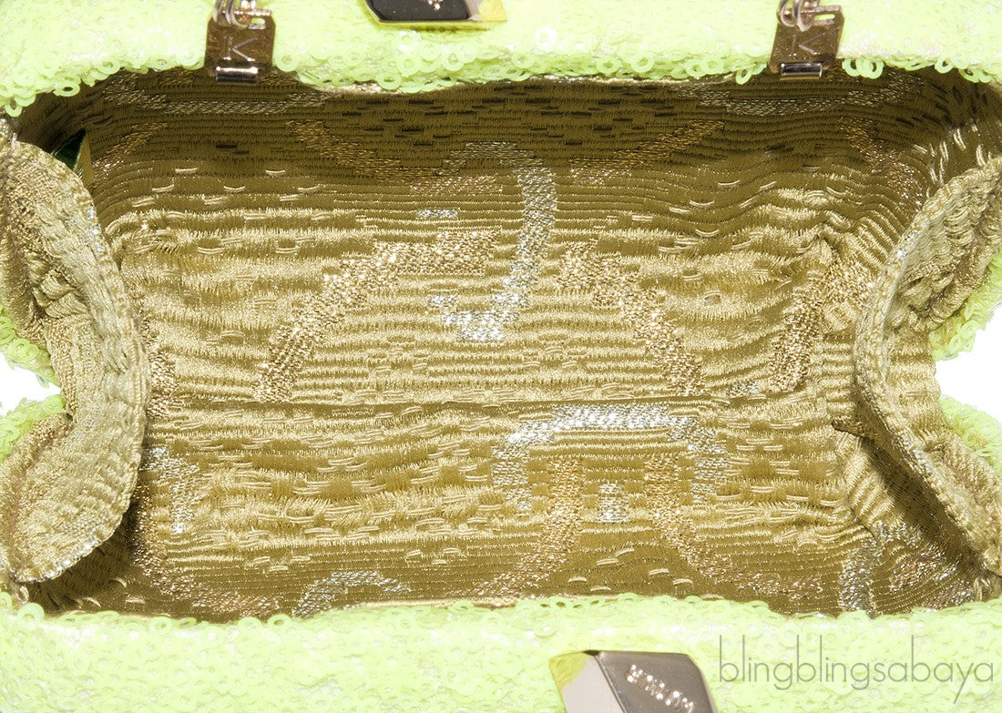 Margo Sequin Clutch Citron