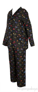 Black Zodiac Print Shirt & Trouser