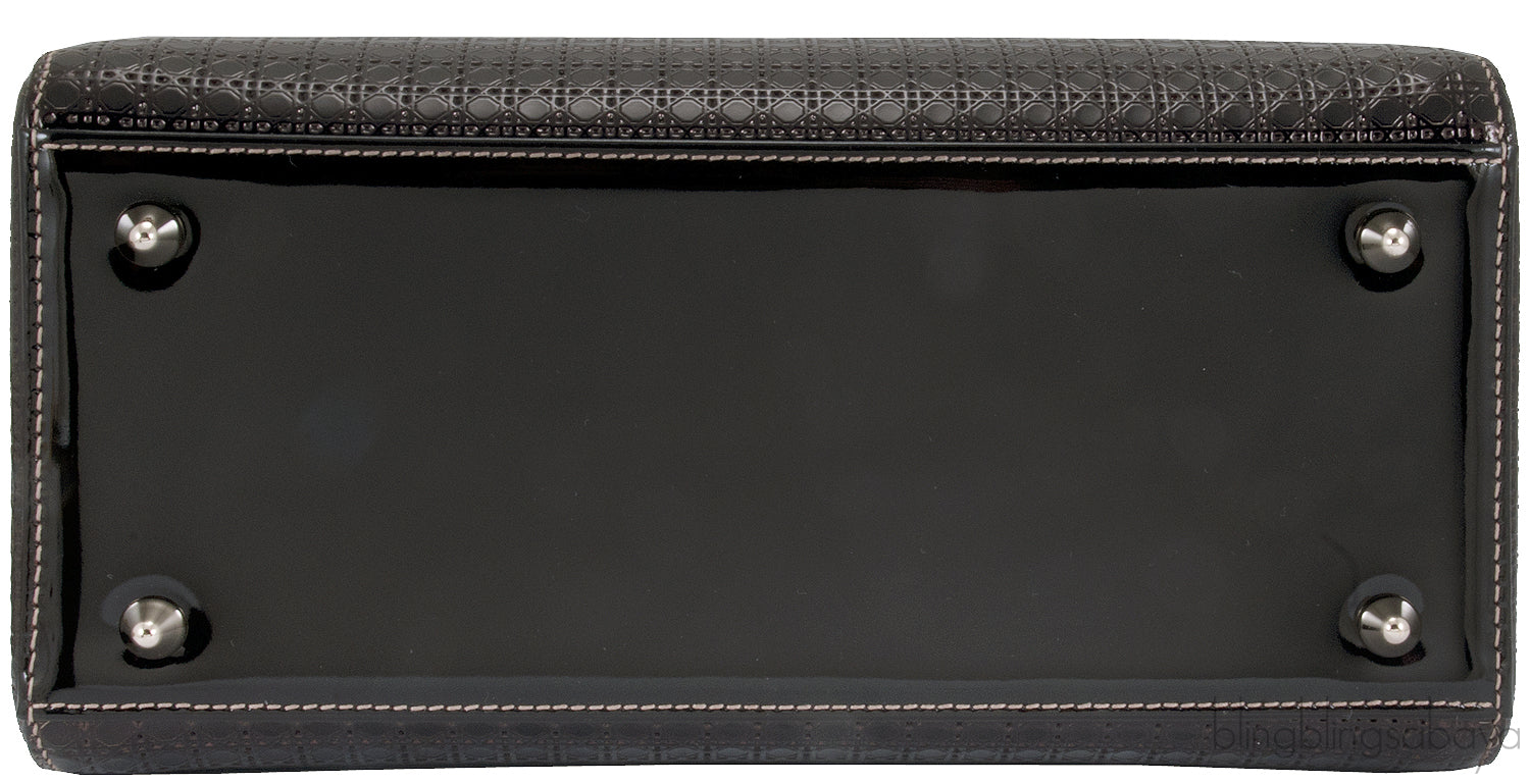 Lady Dior Gold Ebony Graded Metallic Bag
