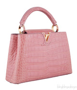 Capucines Vieux Rose Crocodile BB