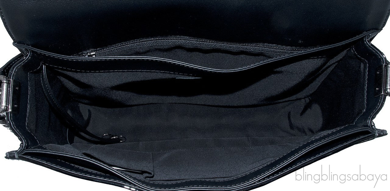 Black Patent XL Le Boy Shoulder Bag