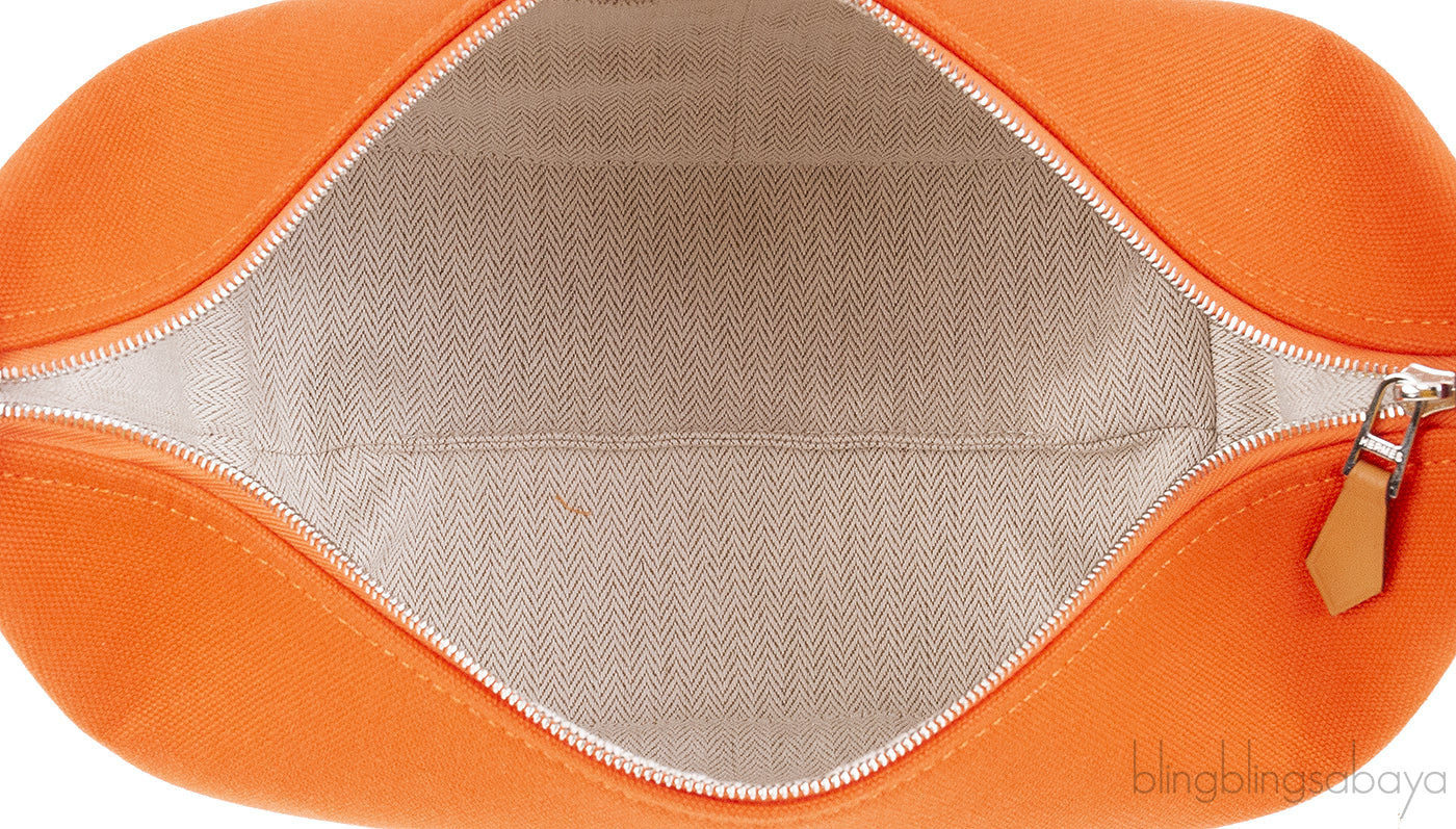 Bride-A-Brac Orange Canvas Pouch