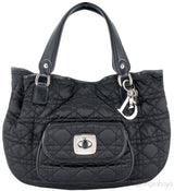Charming Lock Black Satin Bag