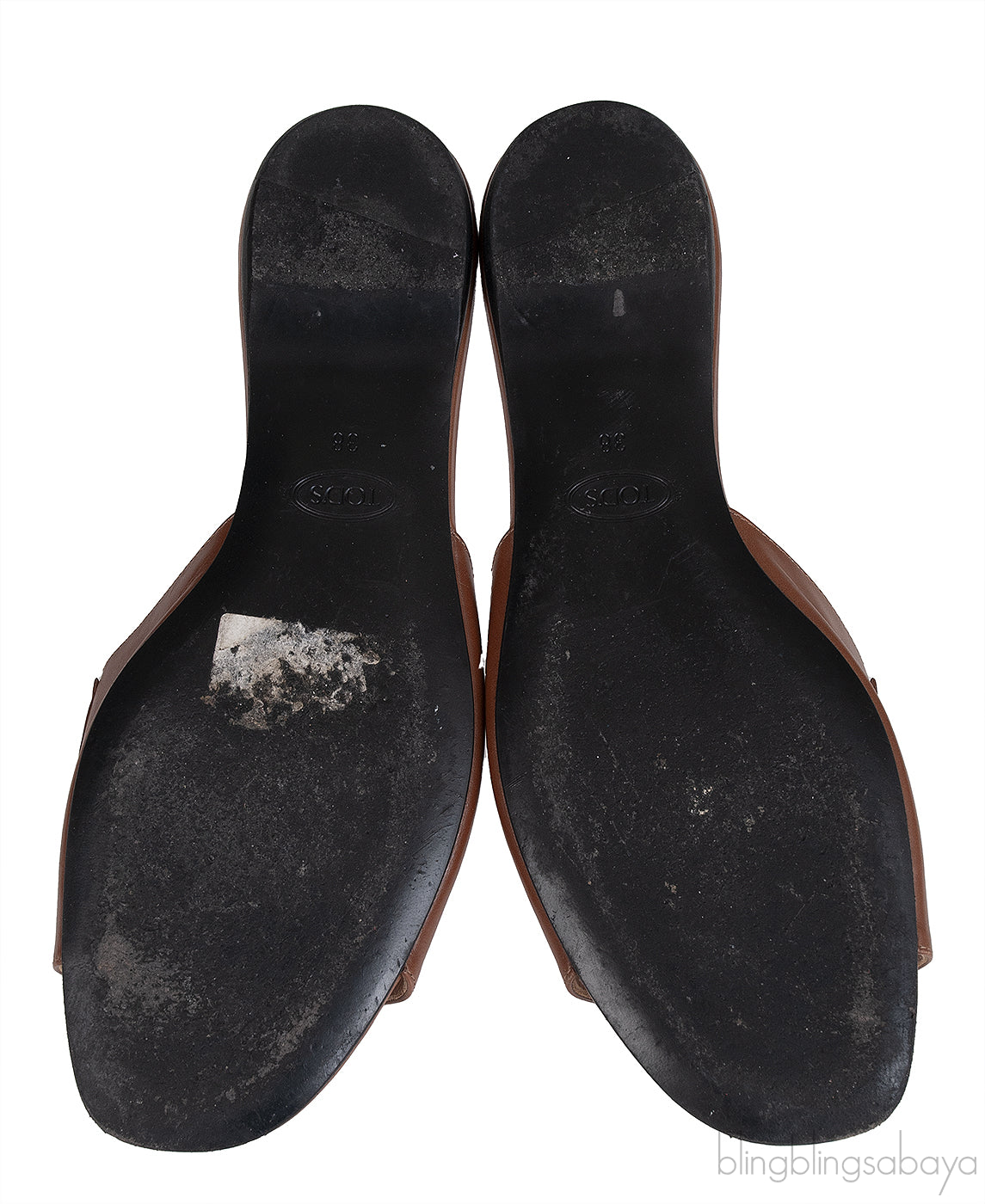 Tod\'s Flat Crystal Slip On Sandals