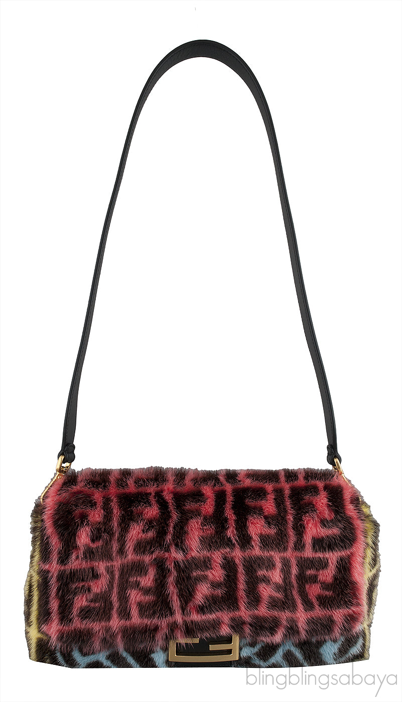 Baguette Multicolor Mink Fur