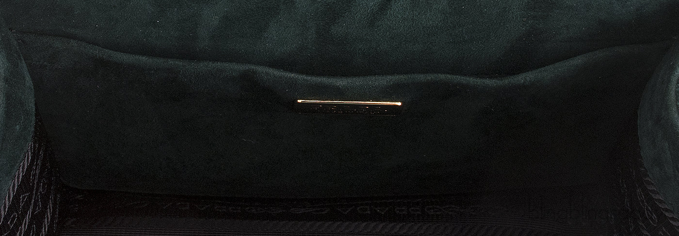 Patina Velvet Bi-color Shoulder Bag