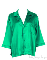 Green Plain Long Sleeve Shirt