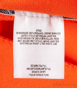 Orange Wool Blend Midi Dress