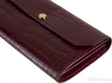Bordeaux Crocodile Wallet