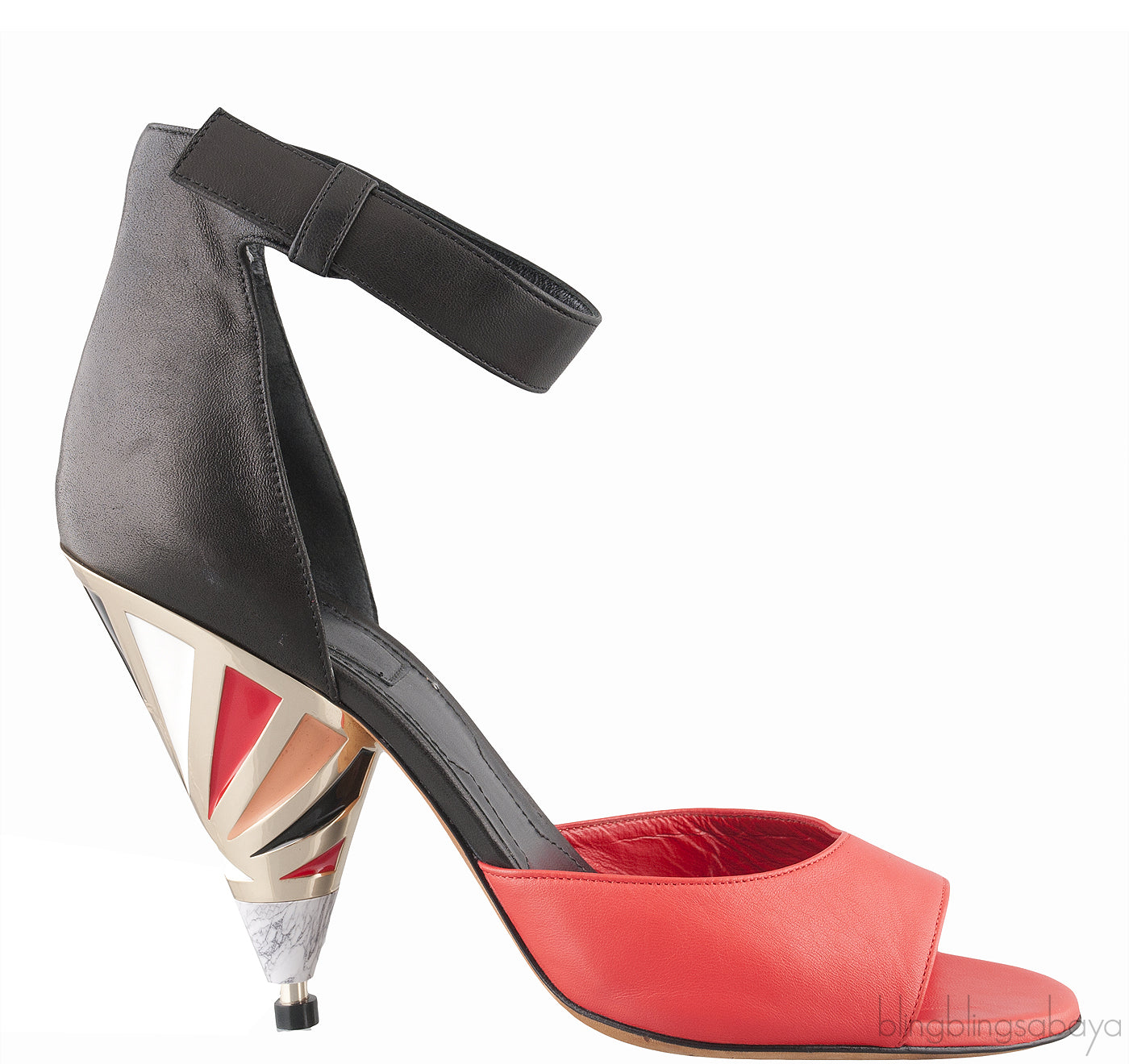 Bi-color Slingback Heels