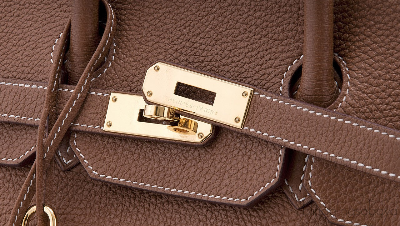 Birkin 35 Gold Taurillon Clem