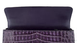 Purple Crocodile Handbag