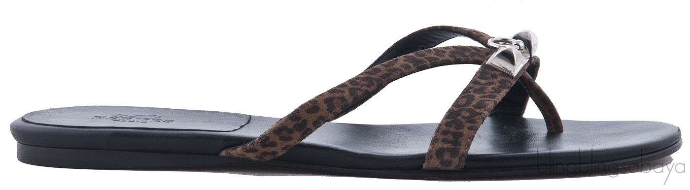 Corfou Leopard Print Slip-on Sandal