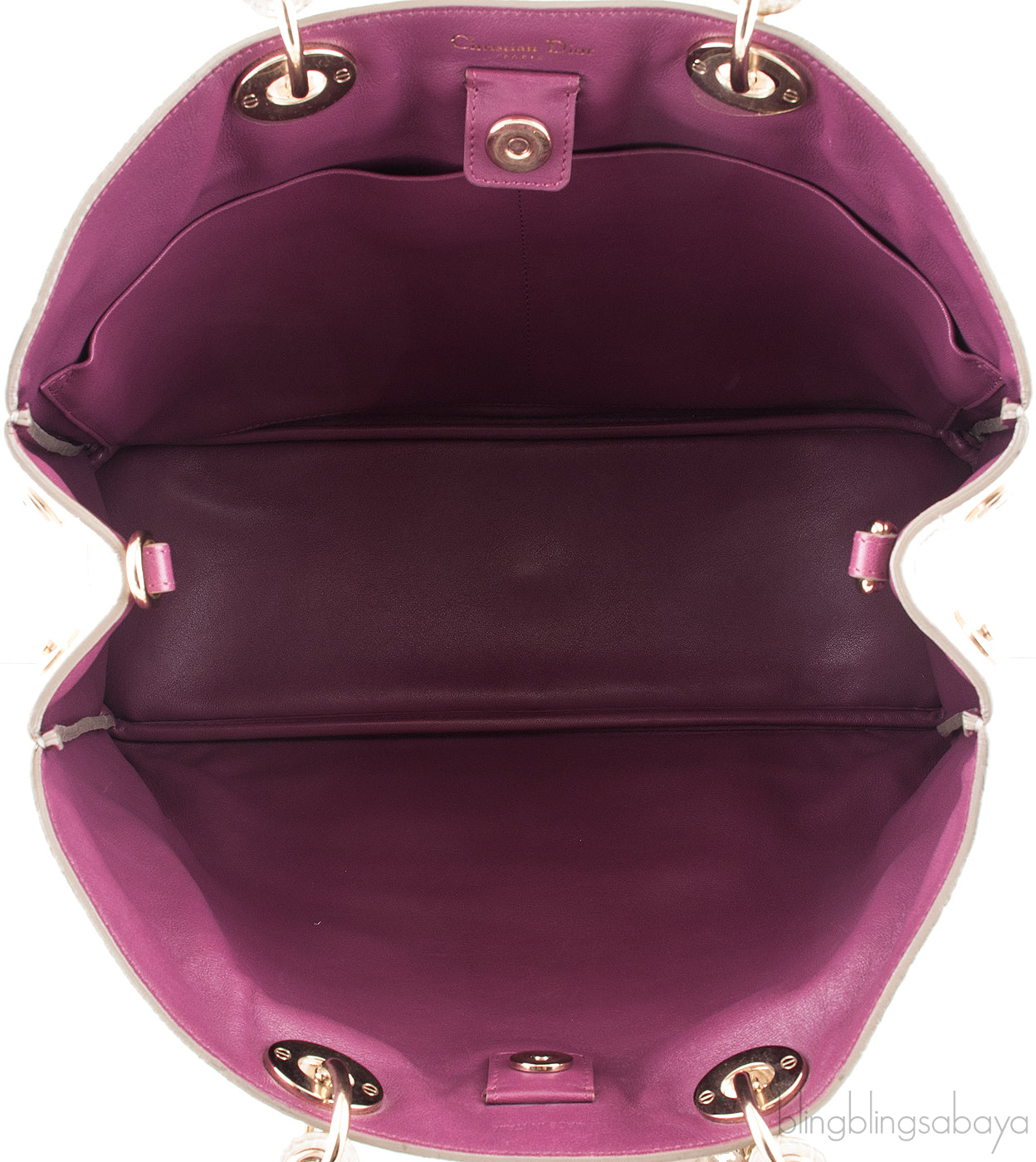 Diorissimo Bi-color Crocodile Bag