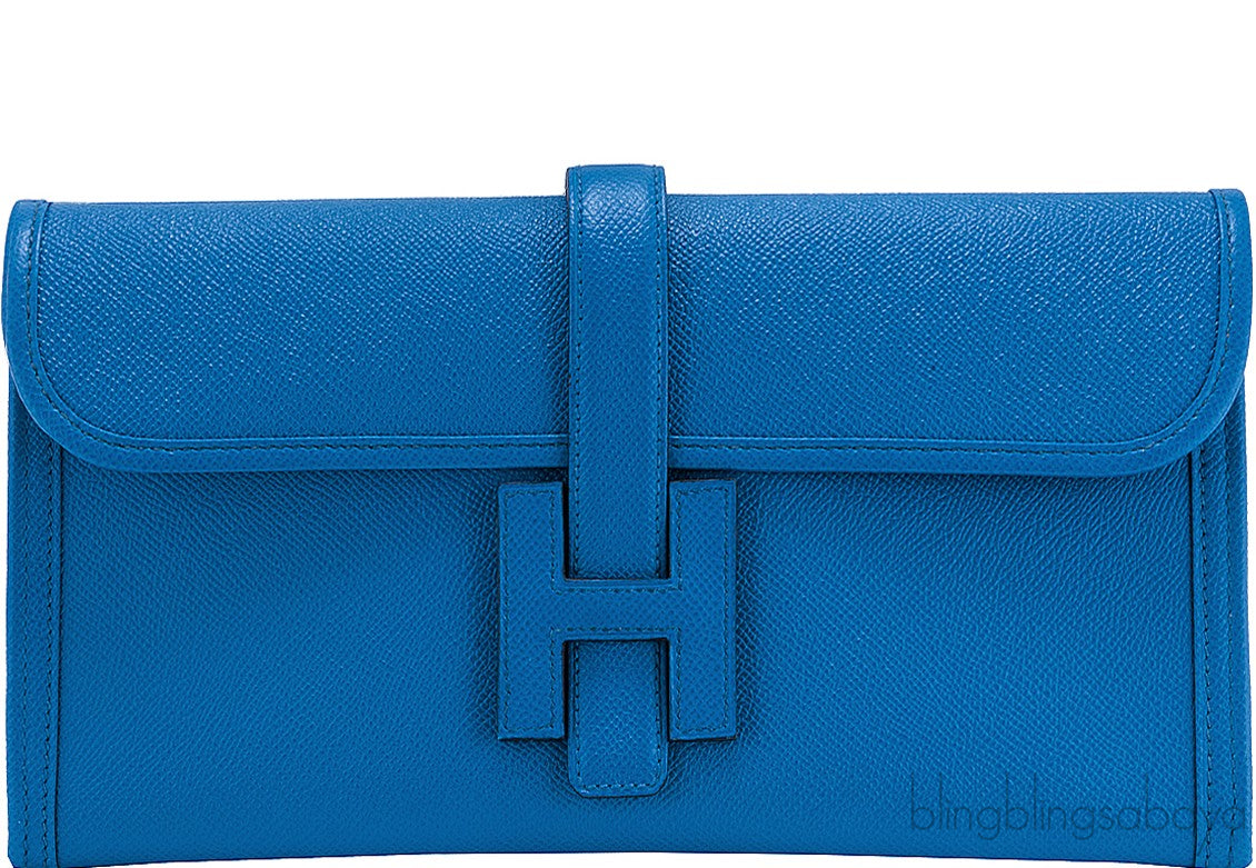 Jige Elan Clutch Blue Izmir