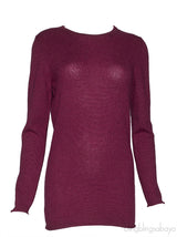 Burgundy Cashmere Long Sleeve Shirt