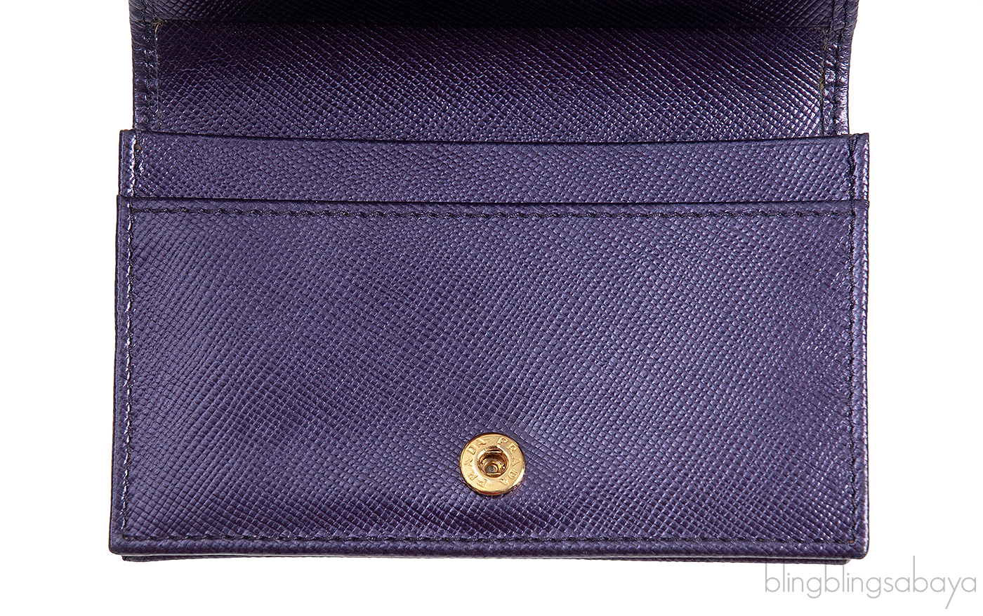 Prada Purple Saffiano Card Holder