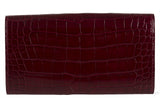 Bordeaux Crocodile Wallet