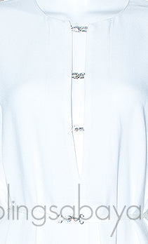 White Long Sleeve Maxi Dress