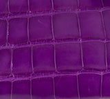 Chanel Purple Crocodile Phone Chain Pouch