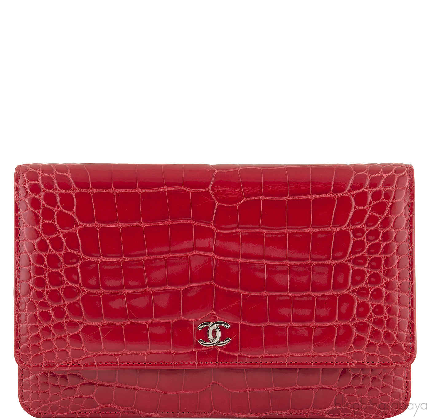 Wallet On Chain Croc Flap Bag