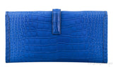 Jige Elan Blue Electric Crocodile Clutch