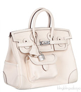 Birkin 25 Cargo Nata Toile Goeland Bag Swift PHW