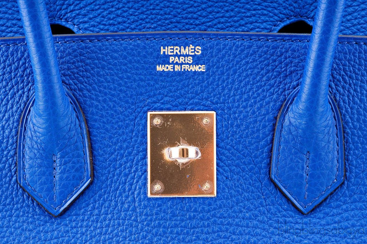 Birkin 35 Blue Electric Togo