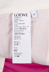 White Long Back Assymetric Shirt and Pink Wide Leg Trouser