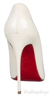 Off-white Patent Pigalle Pump