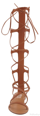 Valentino Garavani Brown Gladiator Flat Sandals