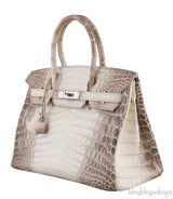 Birkin 30 Himalayan Crocodile PHW