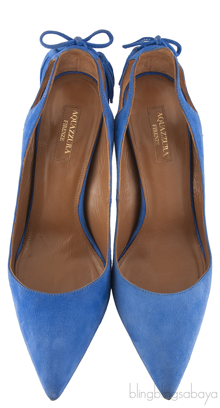 Blue Forever Marilyn Pointed Toe Heels