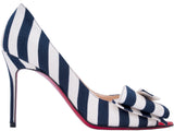 Just Soon 85 Striped Canvas Pump