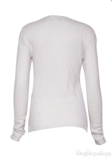 James Perse Off-white Cashmere Top