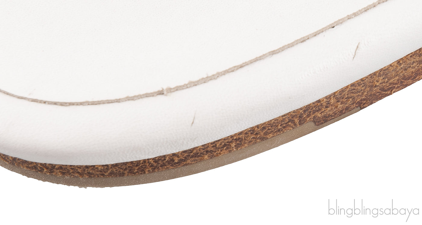 Corfou White Slip-on Sandals