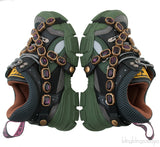 Flashtrek Green Sneaker with Crystals