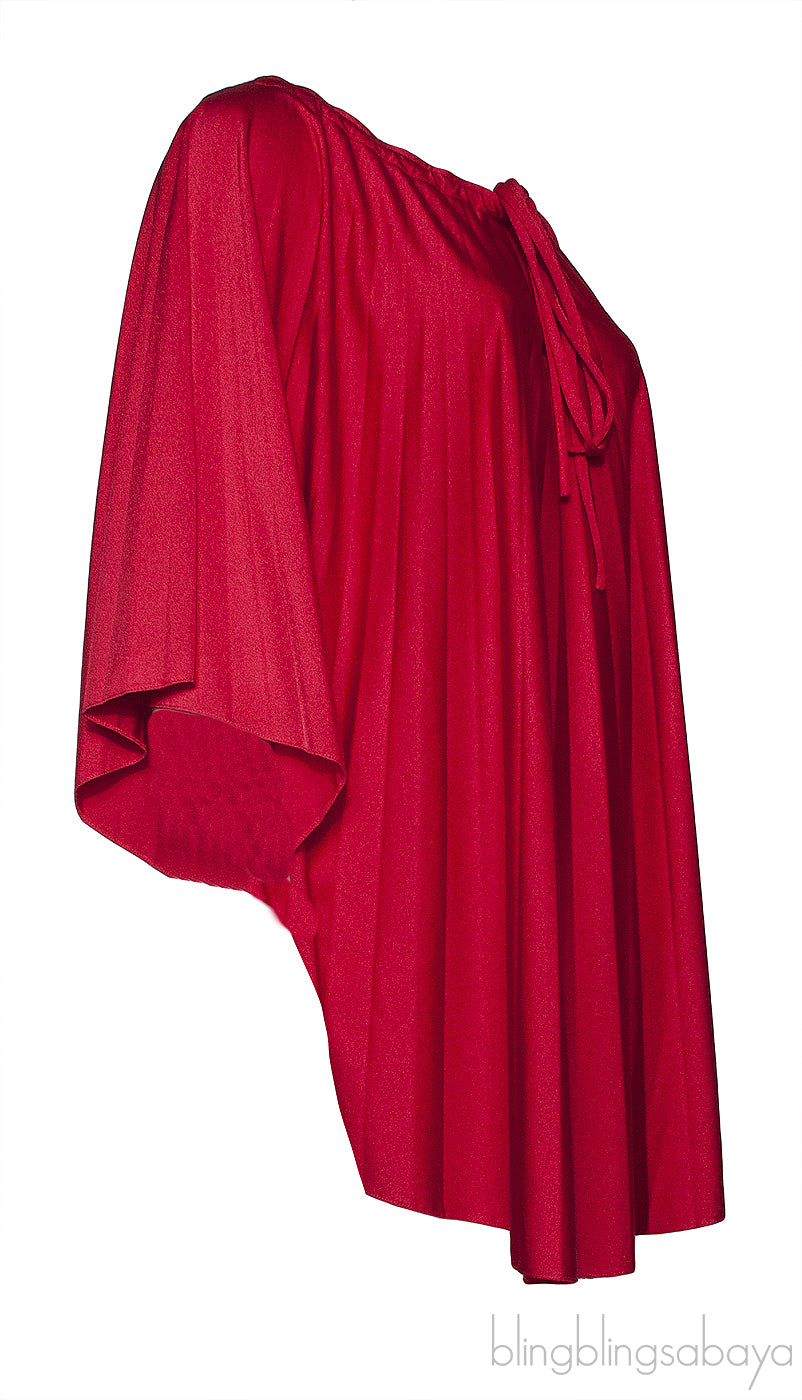 Red Oversize Blouse