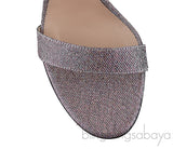 Gianvito Rossi Portifino Textured Lame Slingback