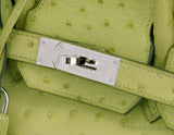 Birkin 30 Ostrich Vert Anis*