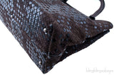 Liquid Intrecciato Brown Tote