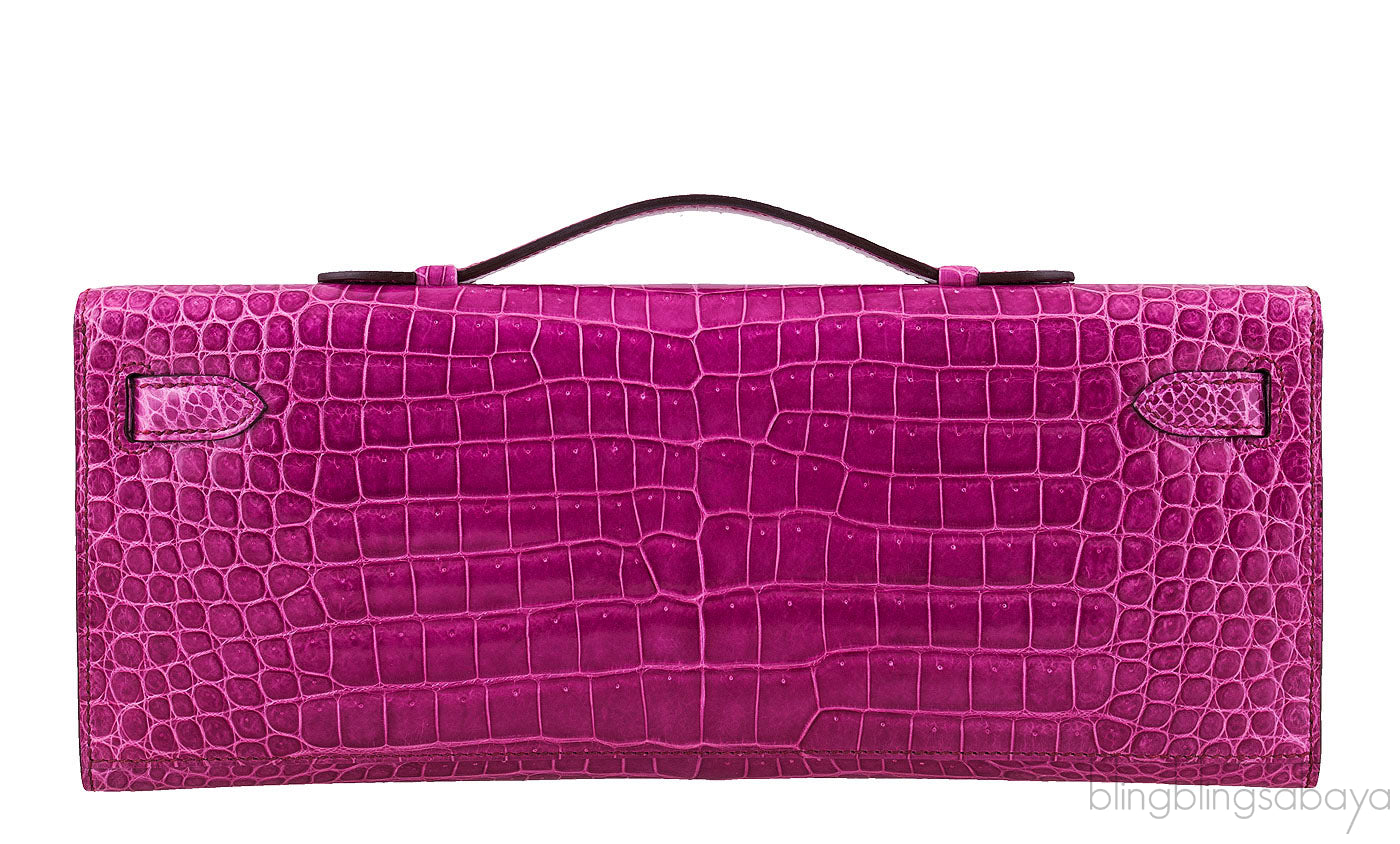 Kelly Cut Fuchsia Pink Crocodile