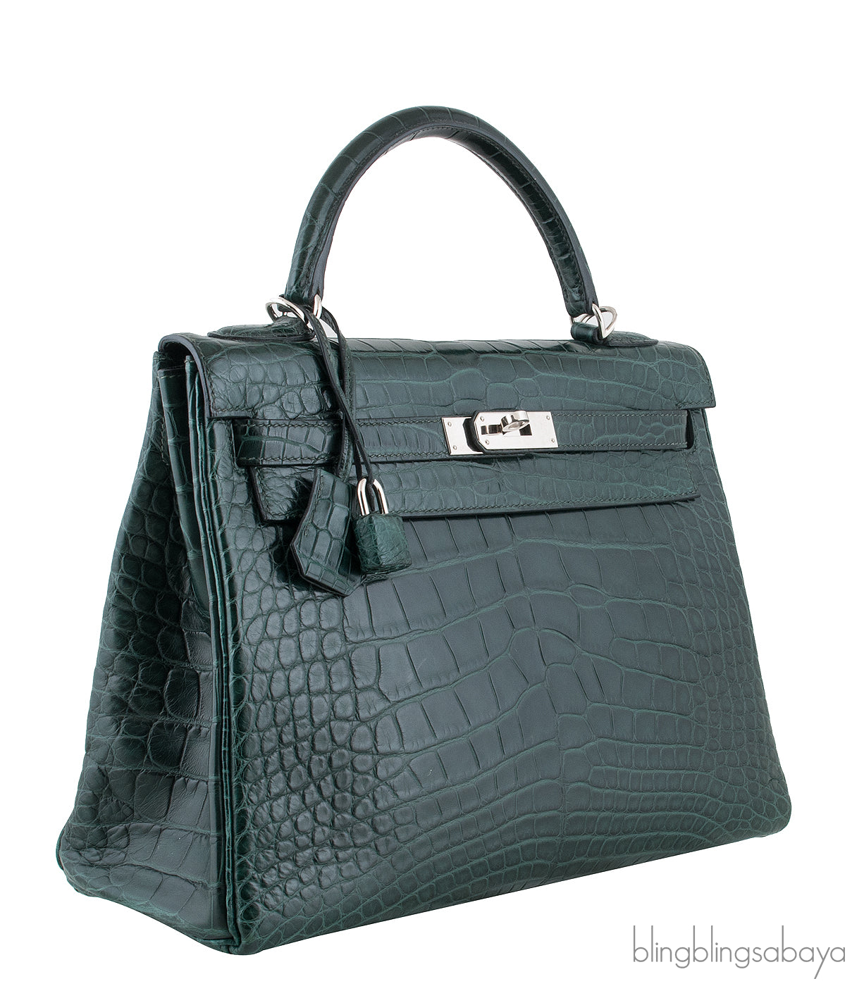 Kelly 32 Vert Fonce Crocodile PHW