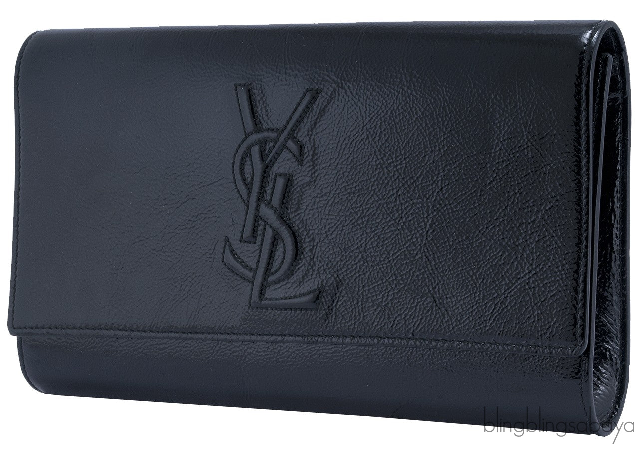 Black Patent Leather Clutch