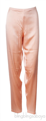 Light Orange V-neck Long Sleeve Pajama Set
