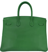 Birkin 35 Vert Bengale Epsom PHW