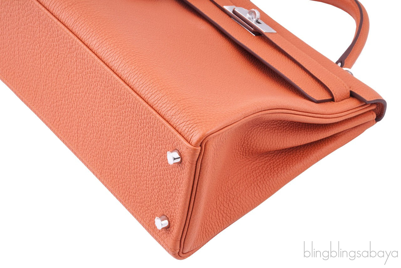 Kelly 32 Orange Togo Retourne