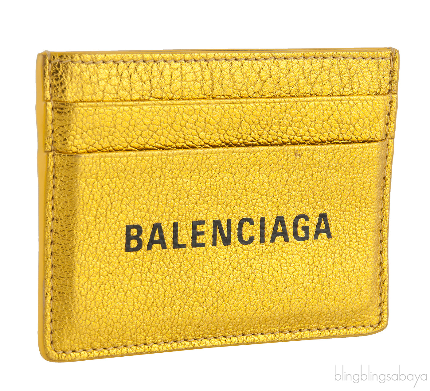 Metallic Gold Card Holder