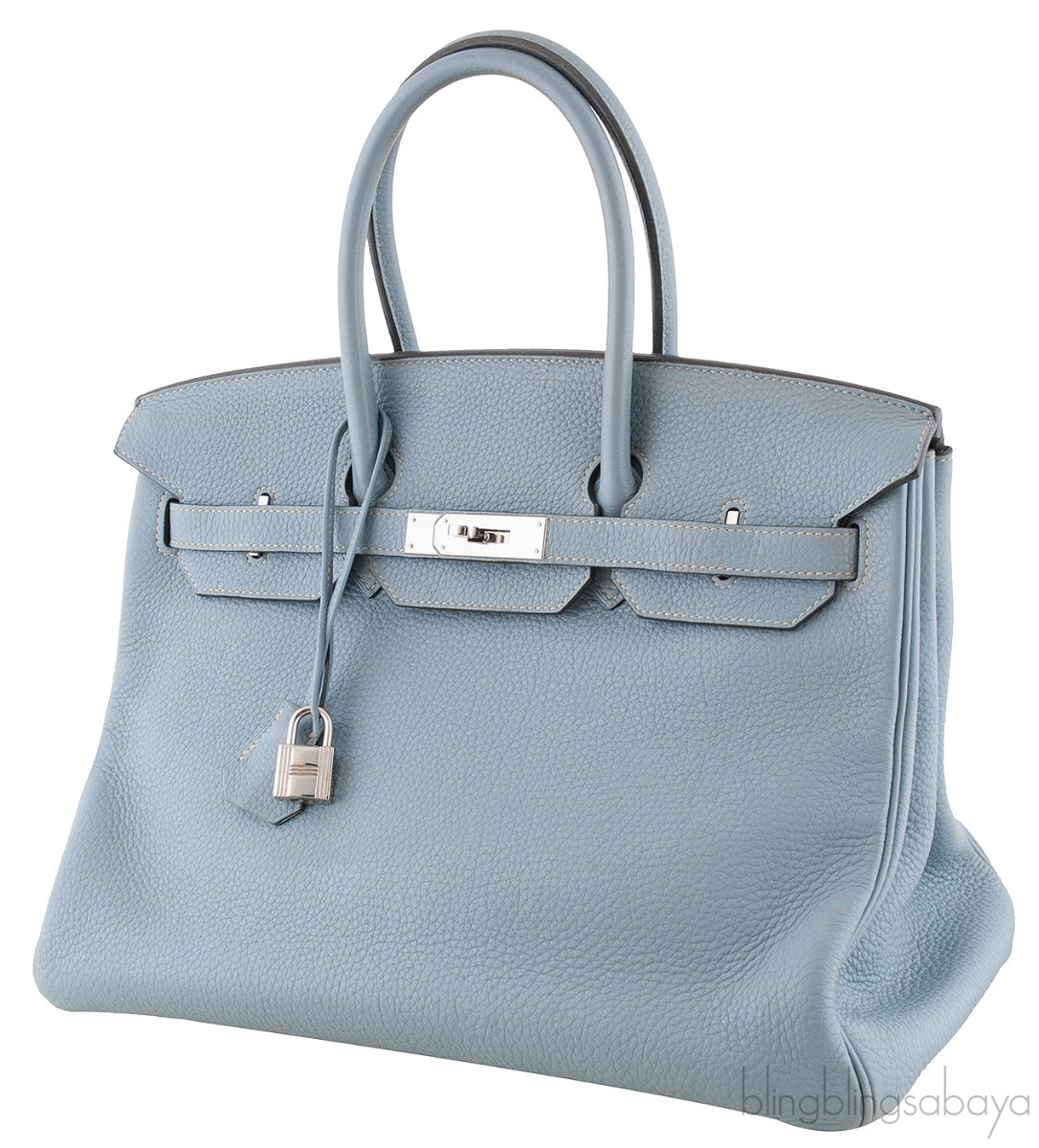 Birkin 35 Blue Lin Togo PHW